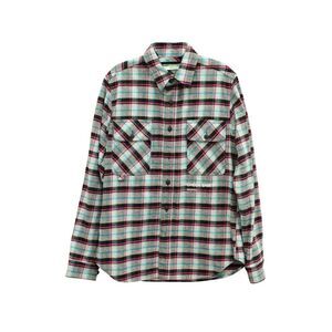 Off-White Check Shirt in Multicolor Cotton